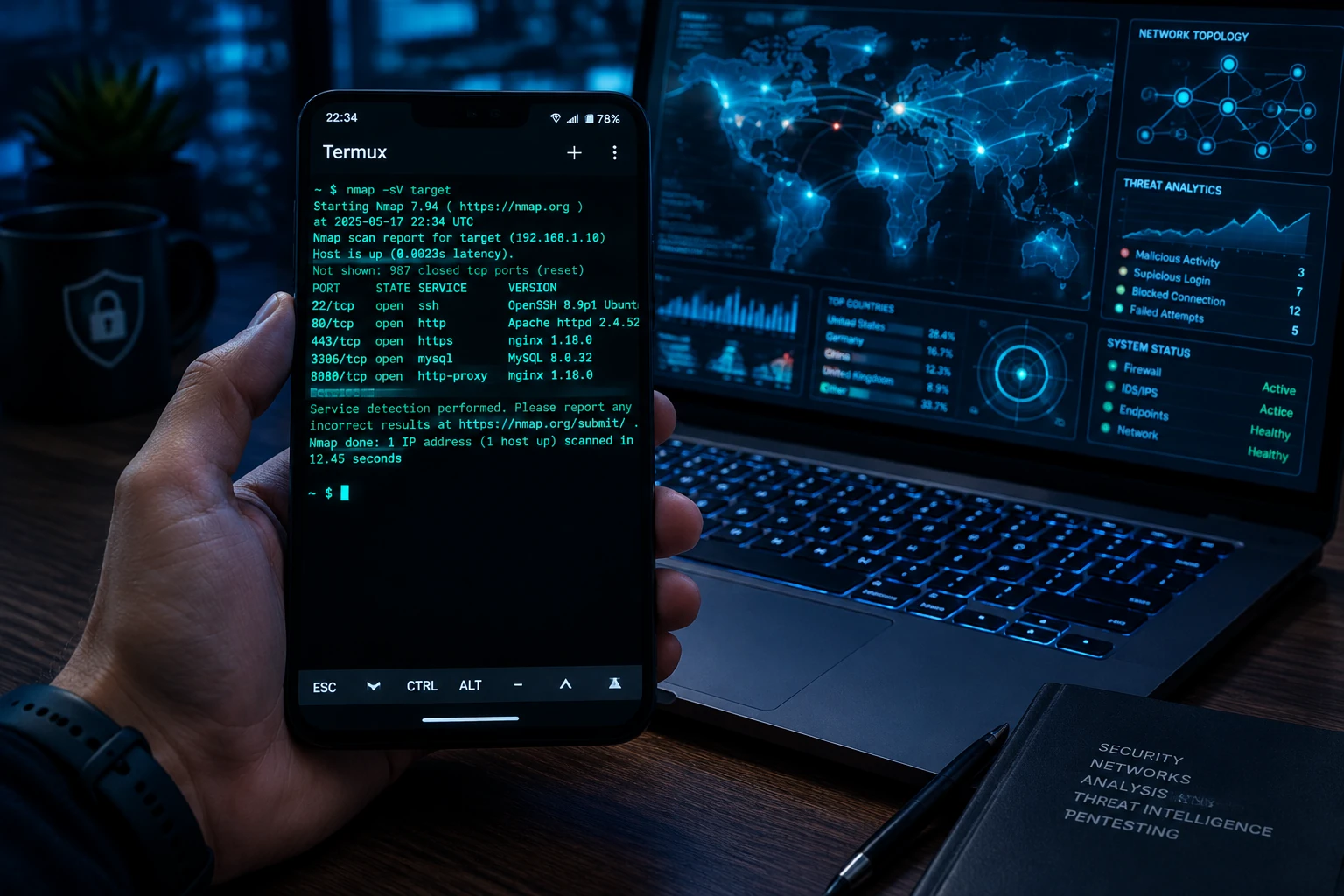 نصب Nmap در ترموکس
سایت صابرین
ابراهیم مومنی روش
صابرین